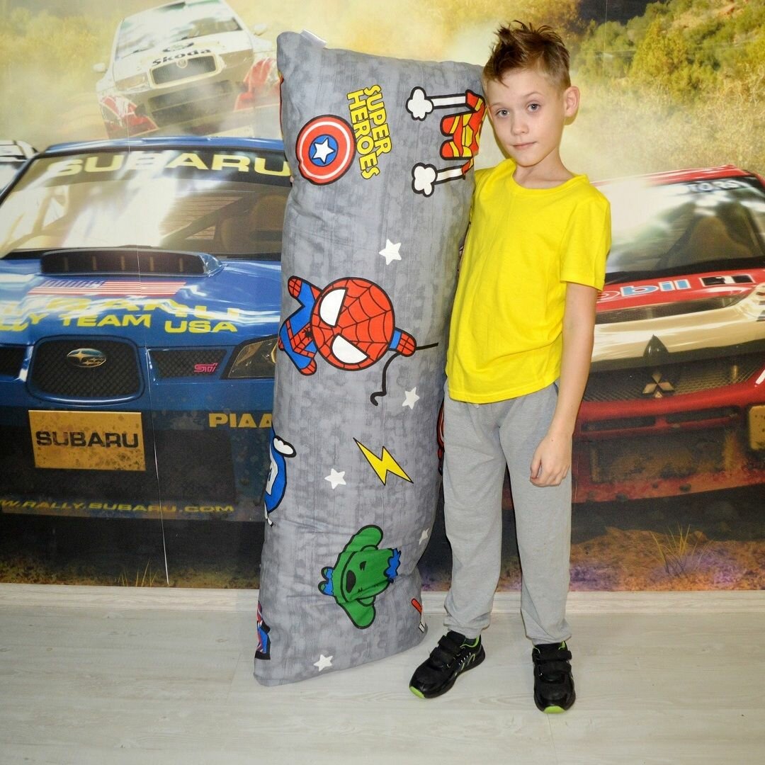 фото Наволочка для подушки Дакимакура Спайдермен, 50х150, Мастерская снов