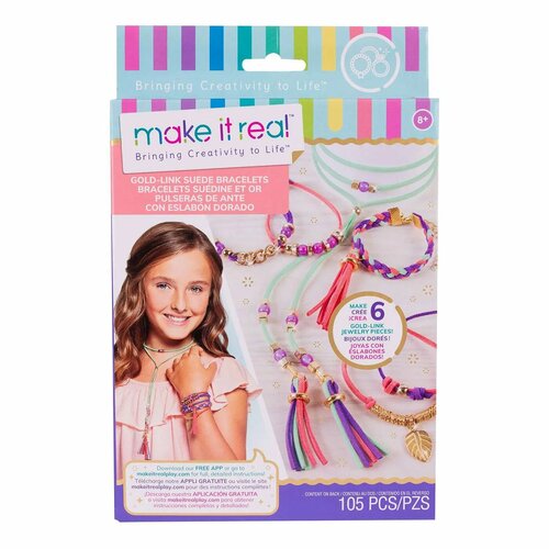 Набор для создания браслета Make it Real Золото и замша 1207 2772₽
