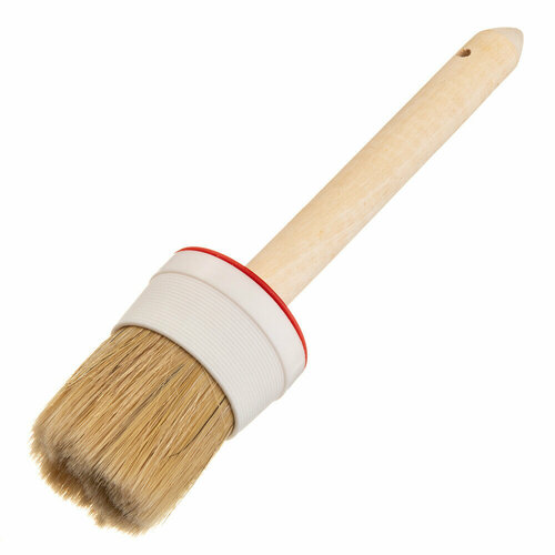 Кисть круглая натуральная щетина d60 мм для эмалей и лаков на алкидной основе 1183₽