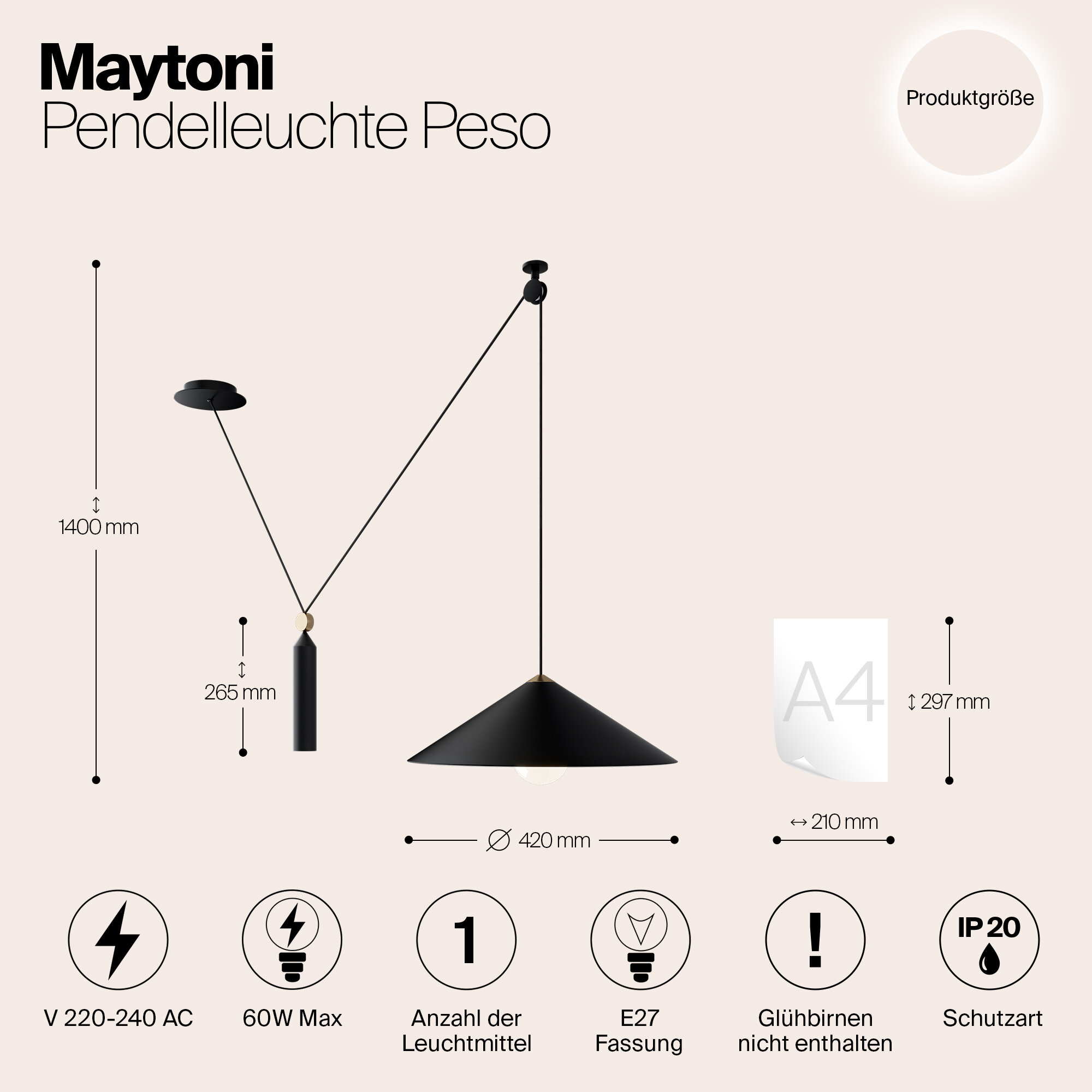 Светильник Maytoni PESO P080PL-01W - фото №7