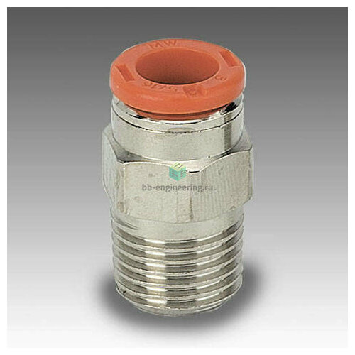 RL1/C 10 1/4 2L01C13 METAL WORK - Штуцер прямой с нар. резьбой цанговый R1/4-10 мм