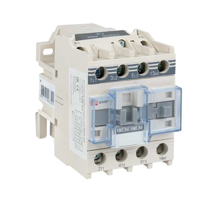 Малогабаритный контактор EKF КМЭ 25А 380В 1NO PROxima ctr-s-25-380