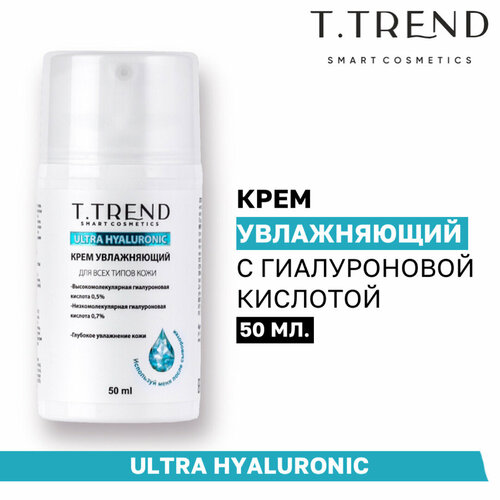 Увлажняющий крем для лица Ttrend с гиалуроновой кислотой, 50мл