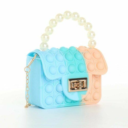 Выбражулька Сумка детская на замке цвет голубойбирюзовыйбежевый 792₽