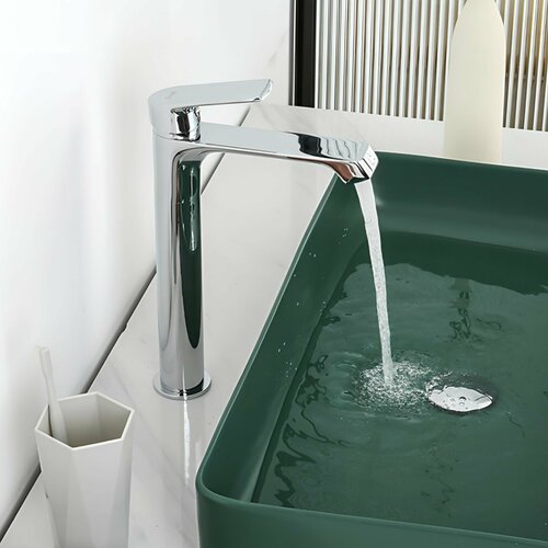 Кран смеситель для раковины Фрап F1071-2 высокий однорычажный хром