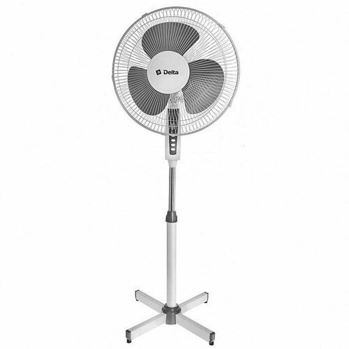 Вентилятор напольный 45 Вт диаметр 40 см высота 125м белыйсерый Delta DL-003N БЕЛСЕР 212500₽