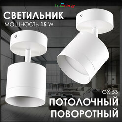 Светильник потолочный поворотный настенный белый truEnergy