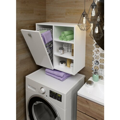 Шкаф SANTREK HOME 1 дв 3 ниши белый глянец левый 590557300 7534₽