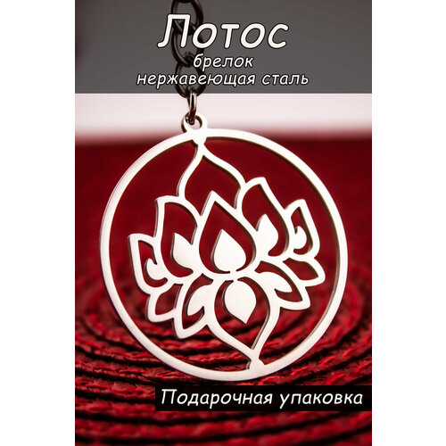 Брелок гладкая фактура стальной 190₽