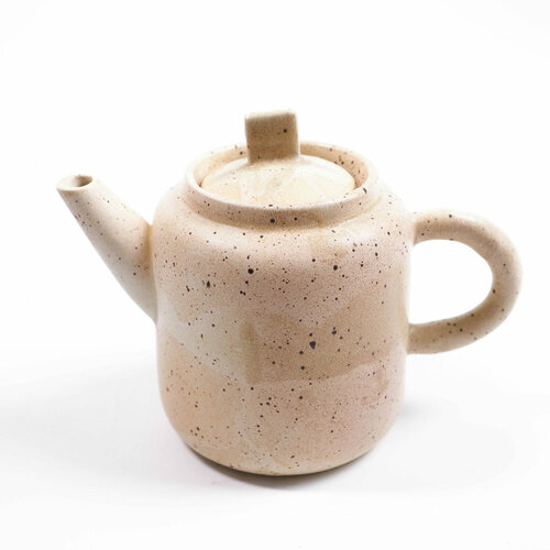 Чайник большой керамический Перепелиное яйцо