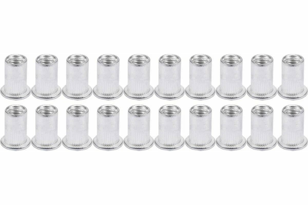 YATO Алюминиевые резьбовые заклепки М6, 20 шт YT-36454 - набор для монтажа изделий
