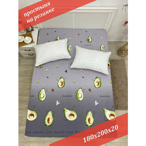 Простыня на резинке 180х200х20 Бязь от бренда ООО Яфтекс 1250₽