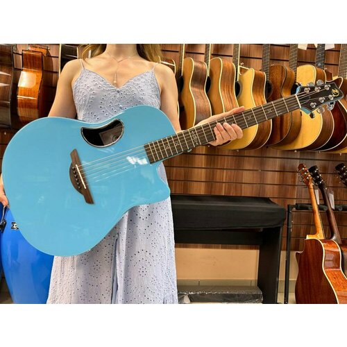 IZ L-Z1-BL - электро-акустическая гитара, ель/карбон, цвет голубой