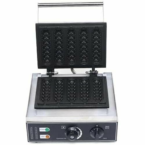 Вафельница Вафельница 6 вафельных палочек Кукурузные вафли для хот-догов Электрическая вафельница с антипригарным покрытием Вафельница 220 В Машина для коммерческого вафельного устройства Ручка Машина для выпечки вафель 40200₽