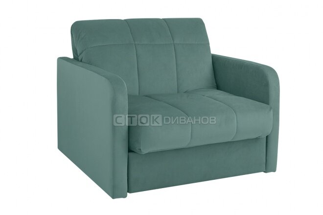 фото Кресло-кровать Стинг, расцветка Brown, механизм аккордеон на металлокаркасе