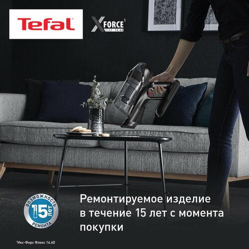 Пылесос Tefal X-force Flex 14.60 Animal Care TY99A8WO RU, черный/серый