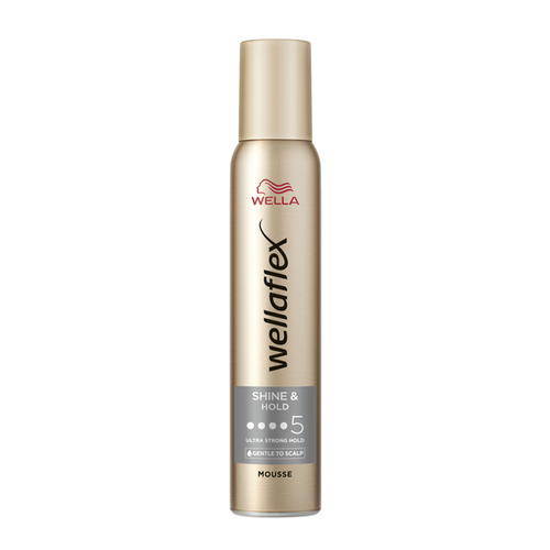 фото Мусс для волос wella wellaflex shiny hold/блеск и фиксация-5, ультрасильная фиксация