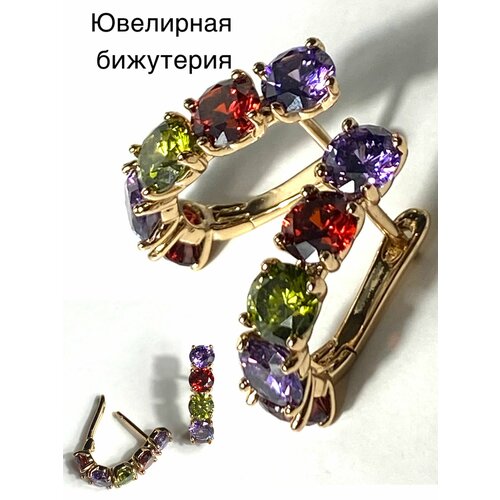 Серьги Florento кристалл хрусталь разноцветный 999₽