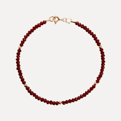 Изображение товара Браслет, красное золото, 585 проба, хрусталь