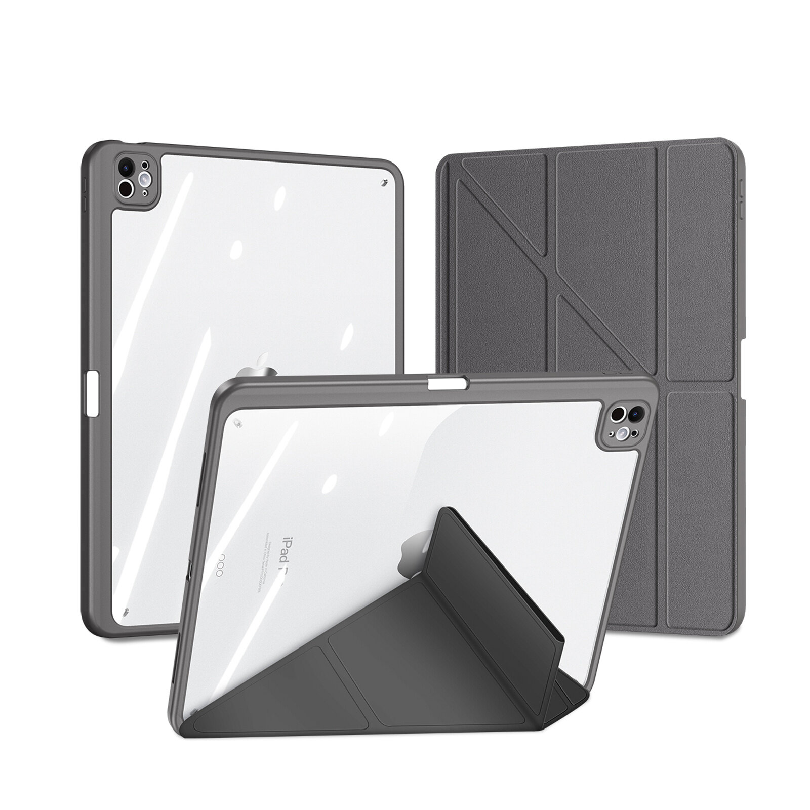 Чехол книжка Dux Ducis для Apple iPad Pro 13 2024 Magi Series Серая