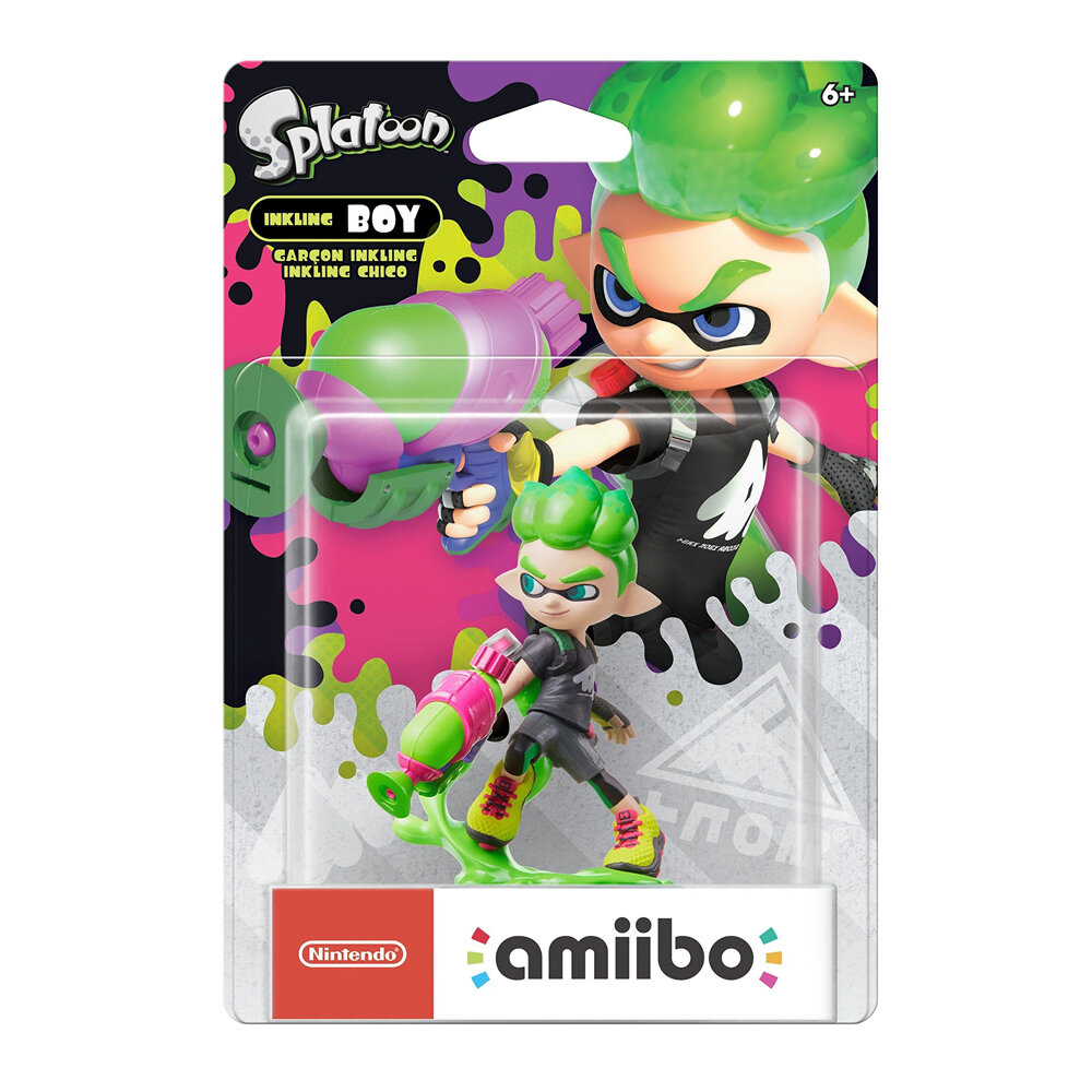 Фигурка Nintendo Amiibo Inkling Boy/Инклинг-мальчик (Neon Green) (Splatoon 2 коллекция)