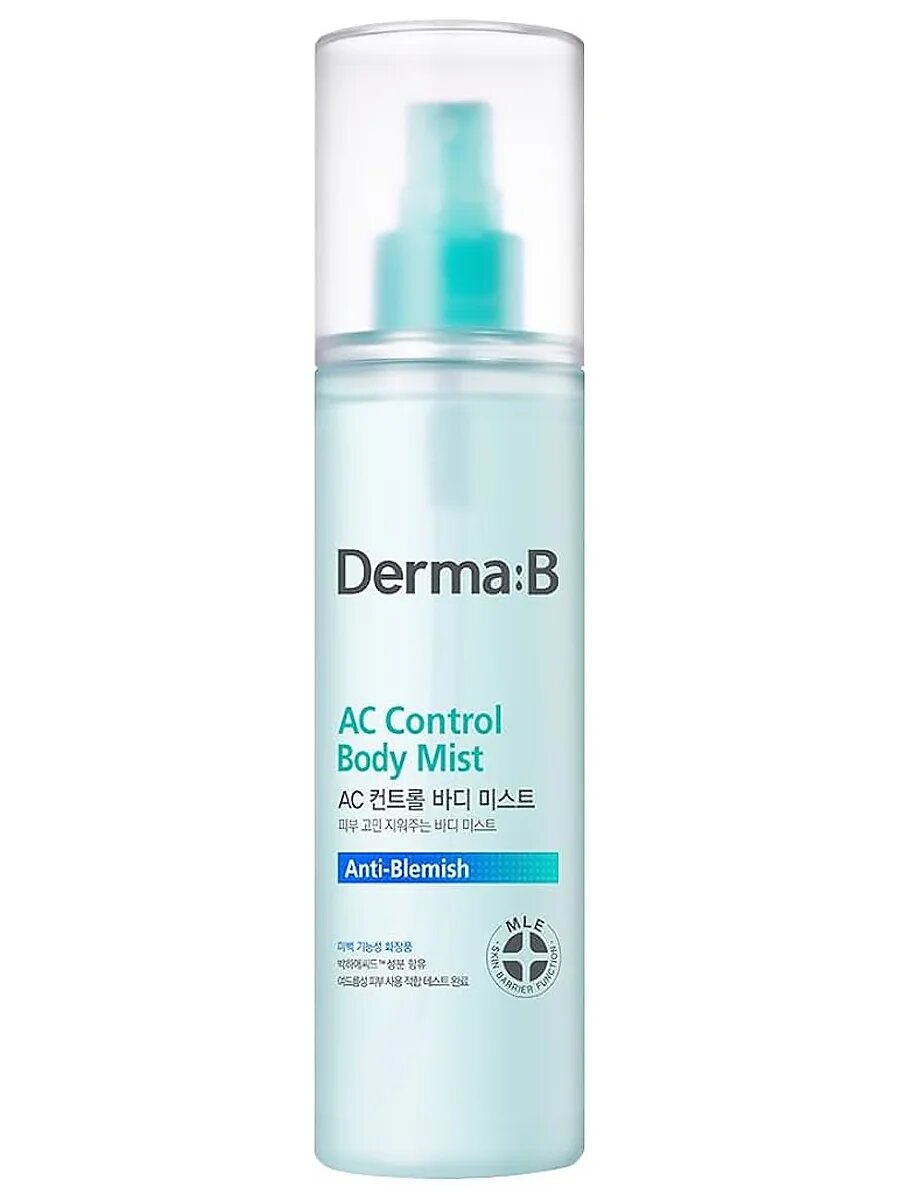 Противовоспалительный спрей для тела с кислотами Derma: B AC Control Body Mist 200 мл