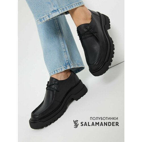 фото Полуботинки дерби salamander, размер 37, черный