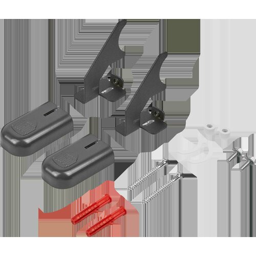 Комплект настенных регулируемых кронштейнов Royal Thermo D 80 цвет черный 1461₽