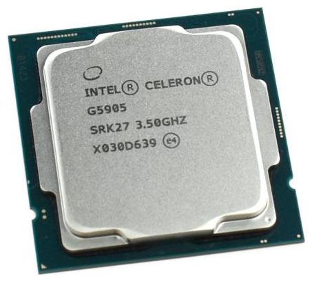 Процессор Intel Celeron G5905 3.4ГГц, 2-ядерный, 2МБ, LGA1200, OEM — фото 1