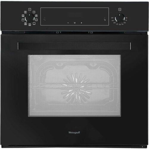 Weissgauff EOV 691 PDB, черный 3 года гарантии, Утапливаемые рукоятки PIPO, Каталитическая очистка, Эмаль SMART CLEAN, Класс энергопотребления А, гриль