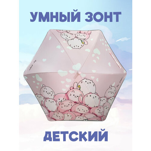 Зонт-трость Под дождем коричневый 1824₽