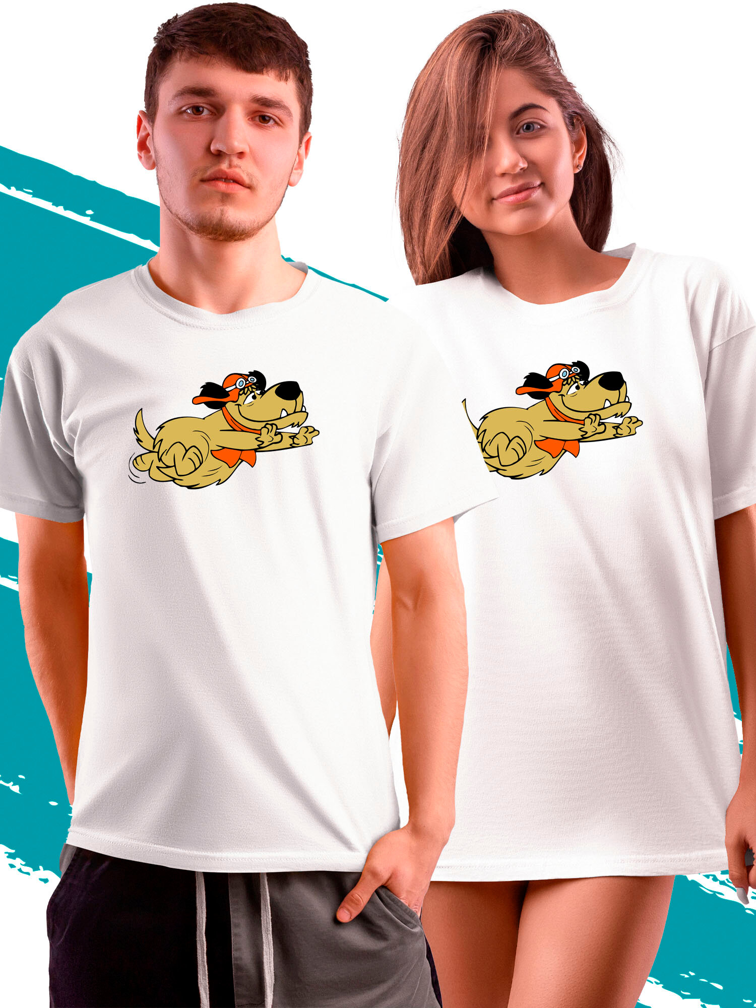 Футболка PhilShop Dastardly Muttley Дастардли и Маттли, размер L, белый