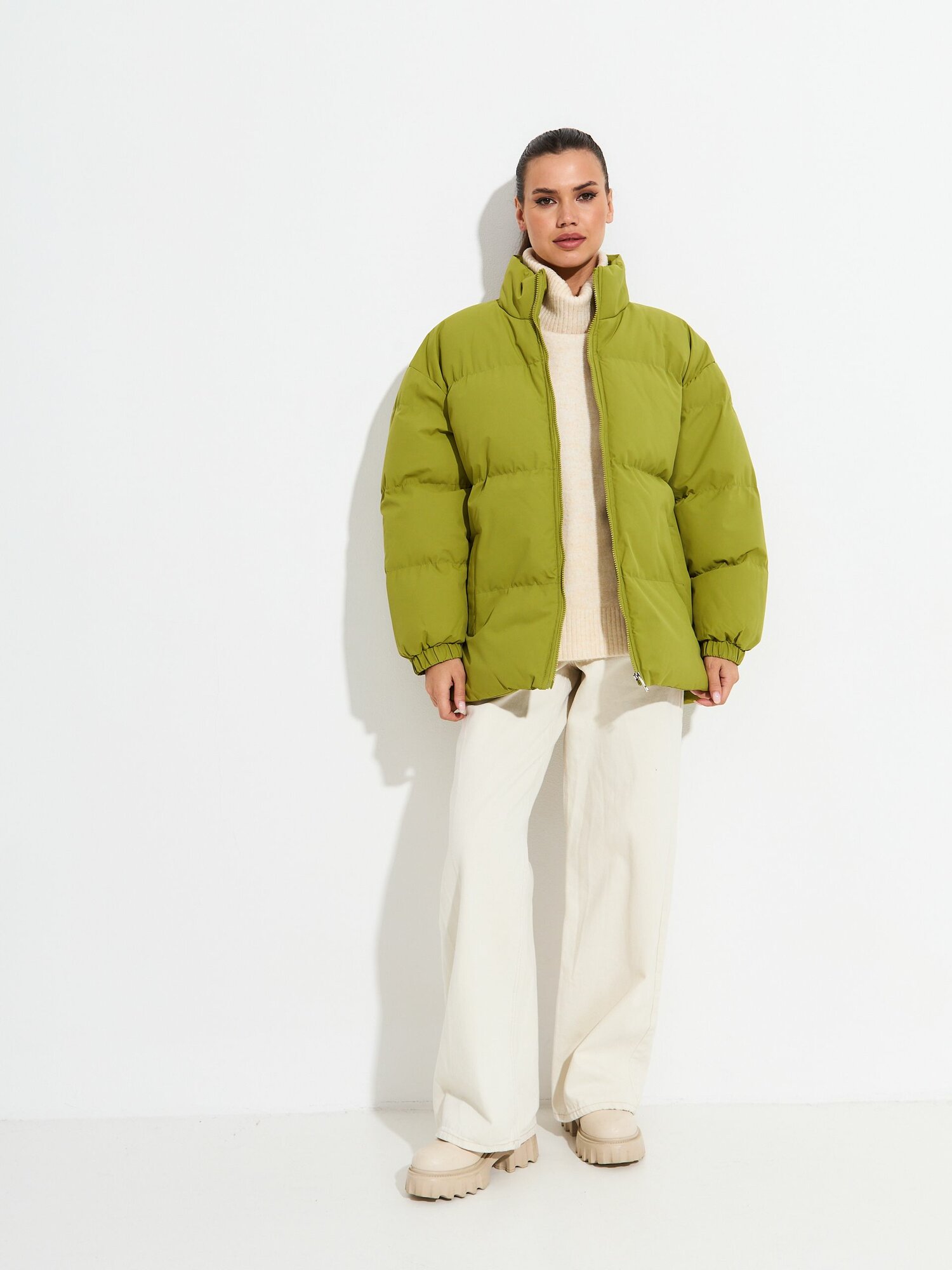 Пуховик FORCELAB Демисезон размер 3XL салатовый