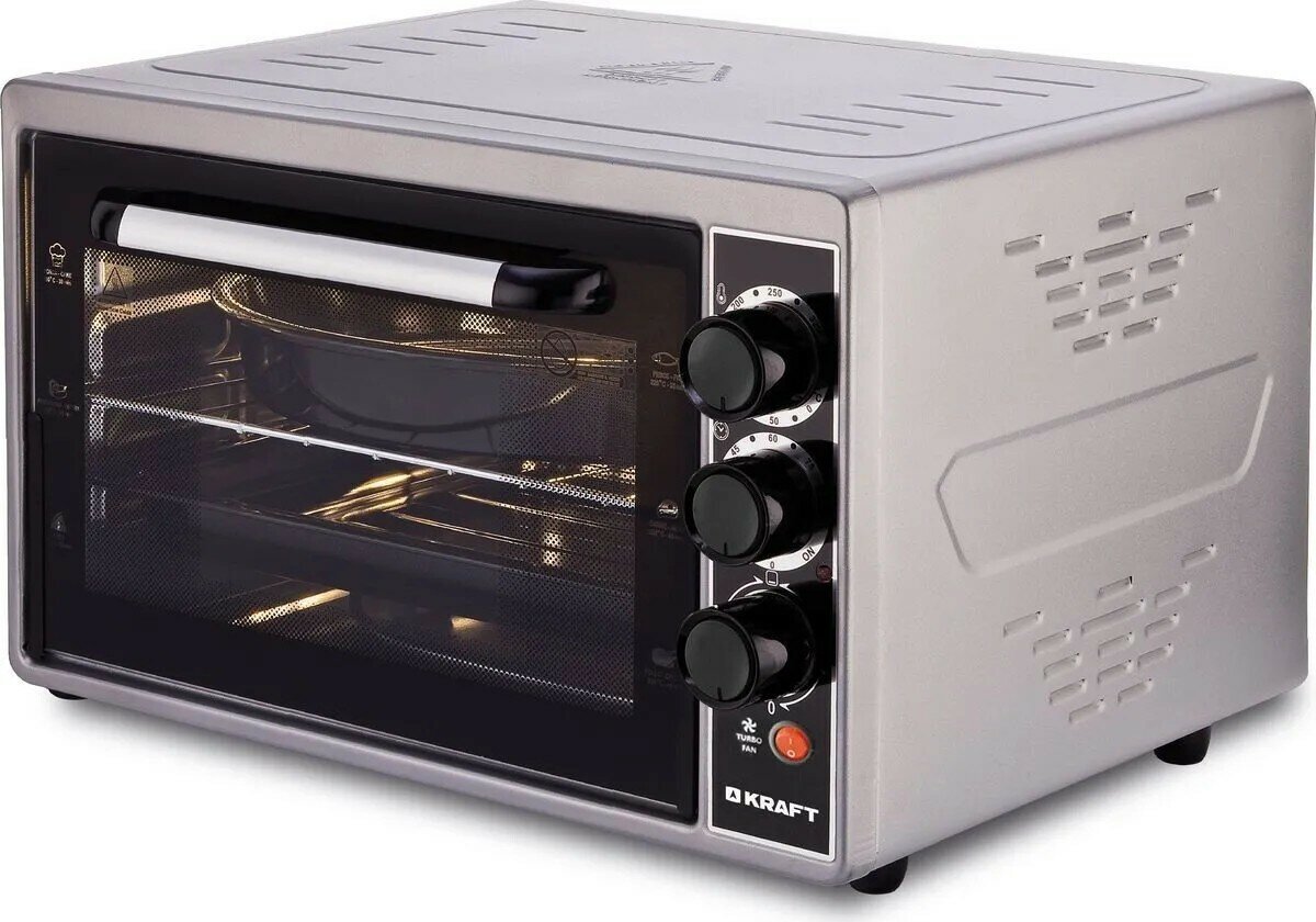 Мини-печь KRAFT KF-MO 3803KGR, серый