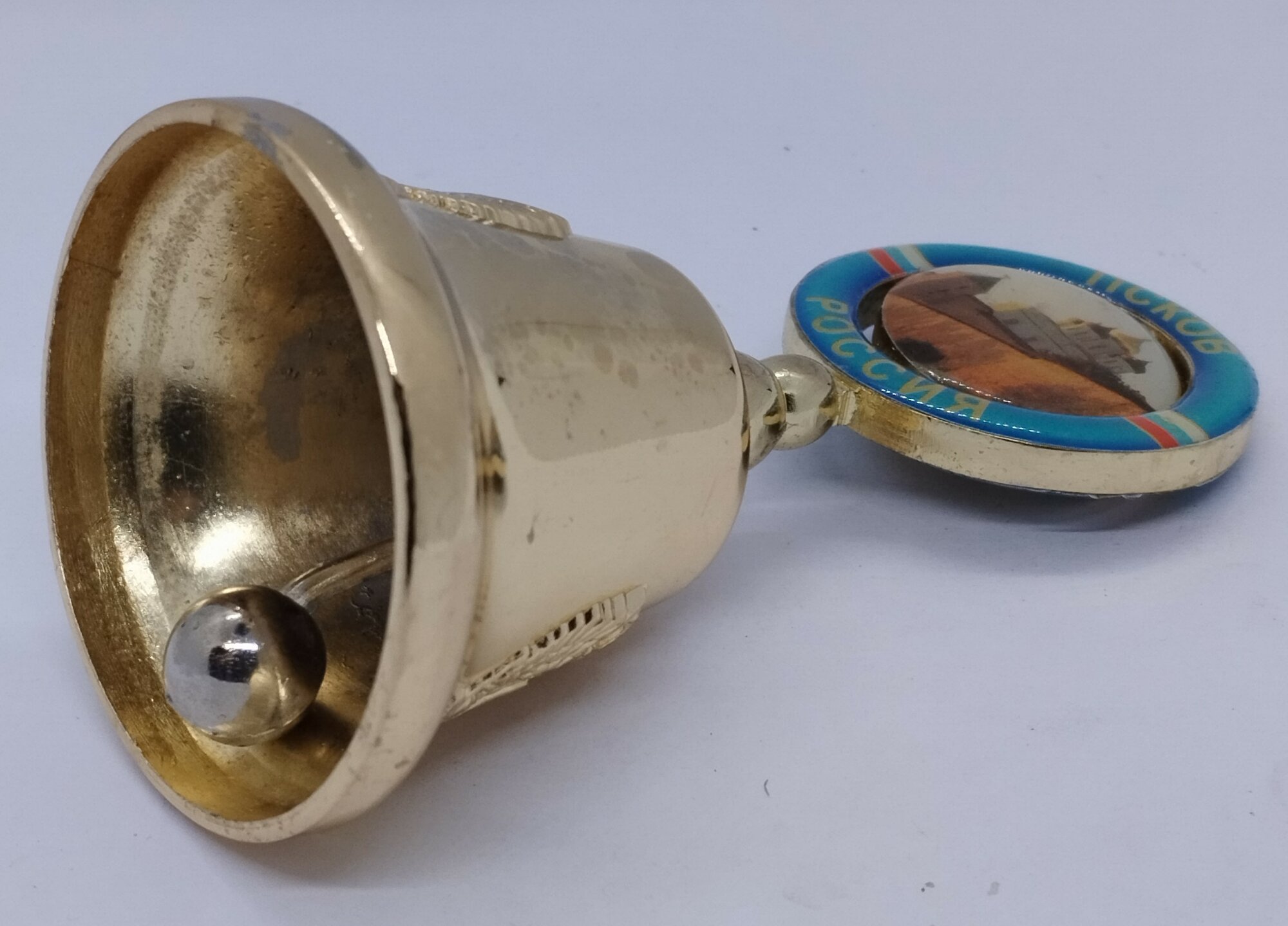 Колокольчик "Псков ", золото — фото 1