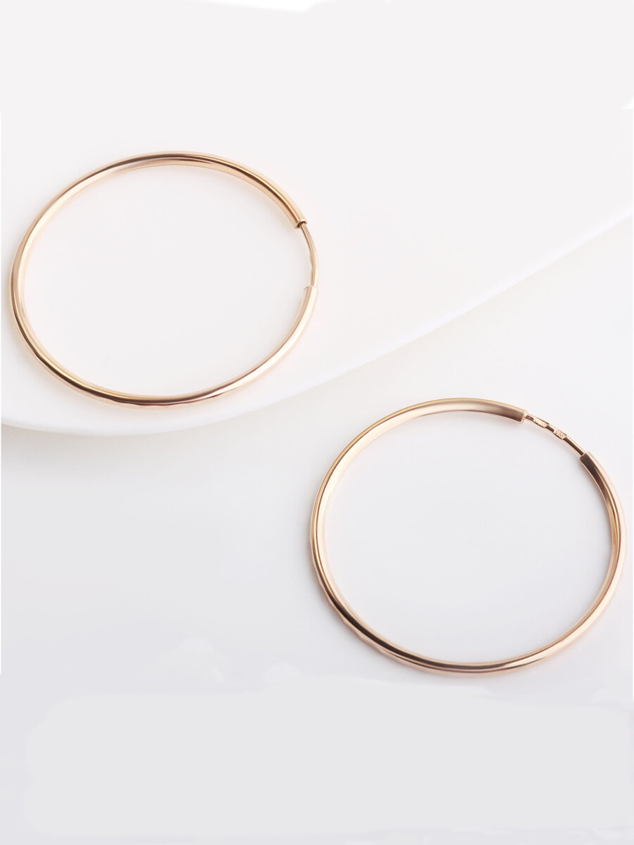 Серьги Юверос, серебро, 925 проба, золочение