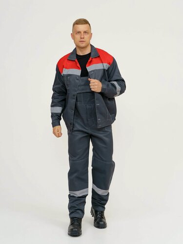 Изображение товара Рабочий костюм спецодежда мужская с полукомбинезоном спецовка 44-46/170-176