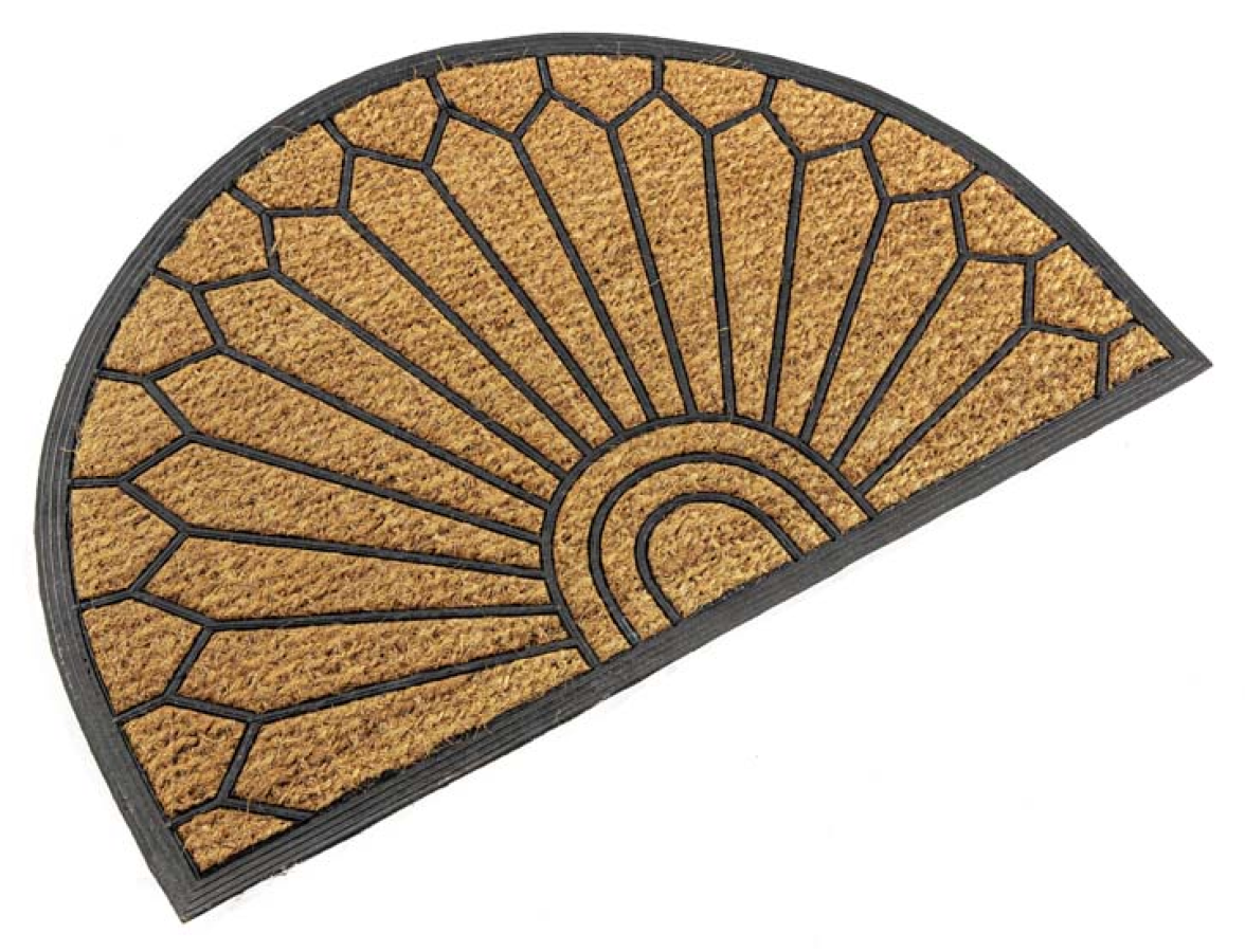 Коврик придверный Импортэкс Солнце универсальный кокосовый коричневый 40х60см / товары для дома