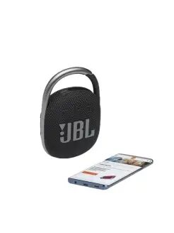 Портативная колонка Soundcore JBL CLIP 4, черная, с защитой от воды, Bluetooth 5.1, 5Вт — фото 1