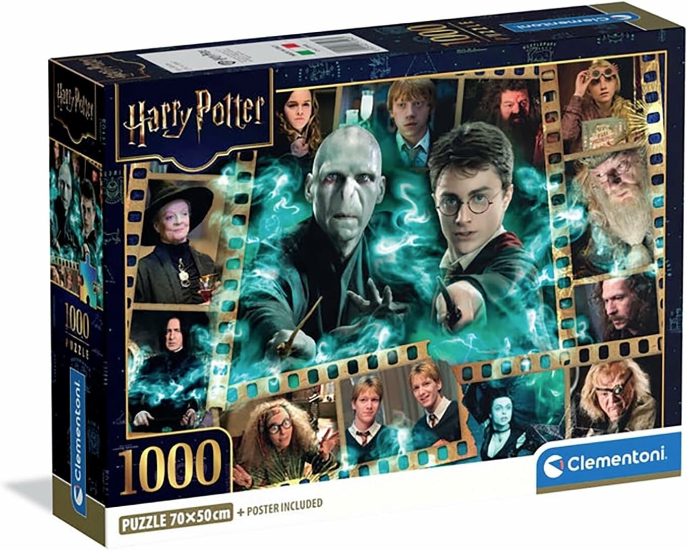 Пазл для взрослых Clementoni 1000 деталей, элементов: Гарри Поттер - 7