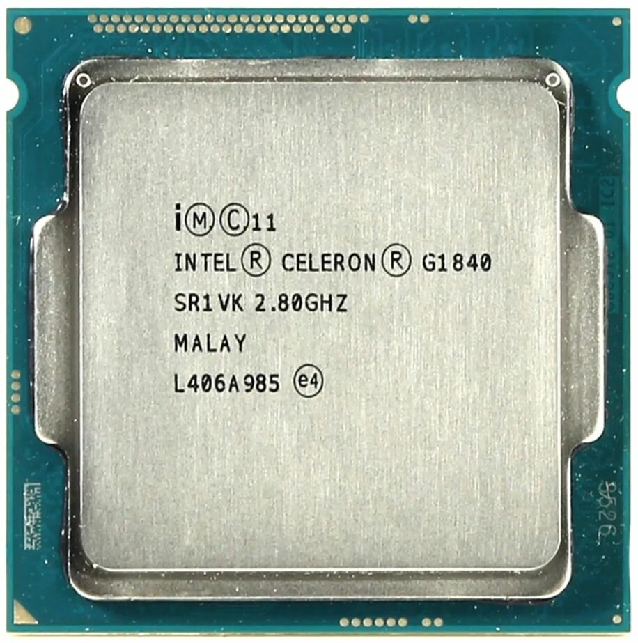 Процессор Intel Celeron G1840 Haswell, 2 ядра/потока, 2800MHz, LGA1150