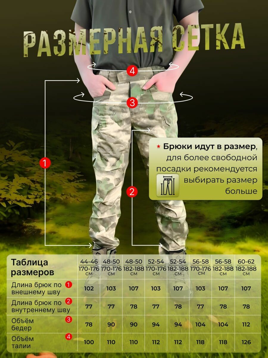 Брюки Страйкер Олива канвас — фото 1