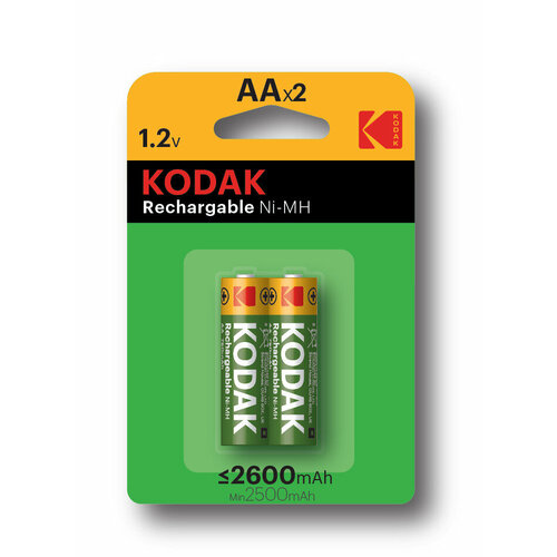 Аккумуляторная батарейка Kodak HR6-2BL 2600mAh АА 2 шт