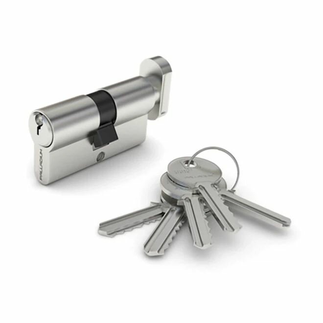 механизм цилиндровый palladium al 35т01х55 ключ/вертушка cp(хром) - фото №12
