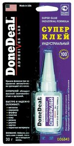 Фото Клей цианоакрилатный DoneDeal индустриальный DD6643