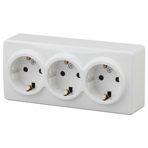 Розетка ЭРА 11-2208-01 Эксперт, 16 А, с заземлением