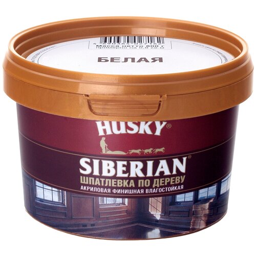 Шпатлевка финишная акриловая HUSKY Siberian белая 0,8 кг