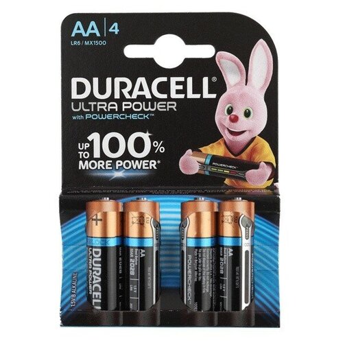 фото Батарея duracell ultra power lr6-4bl aa (4шт)