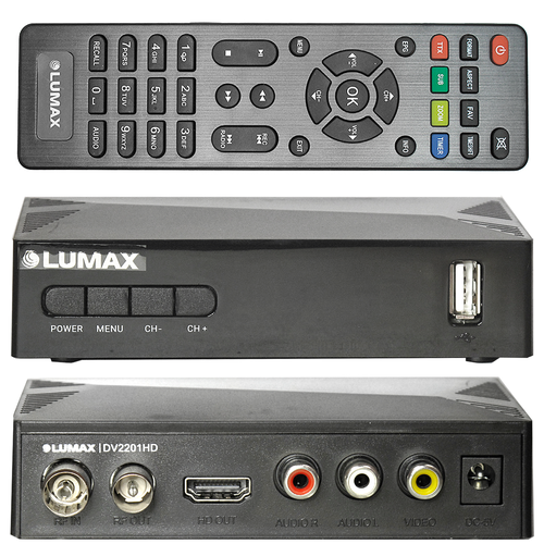 фото Lumax ресивер lumax dv-2201 hd (dvb-t2, dvb-c, wi-fi)