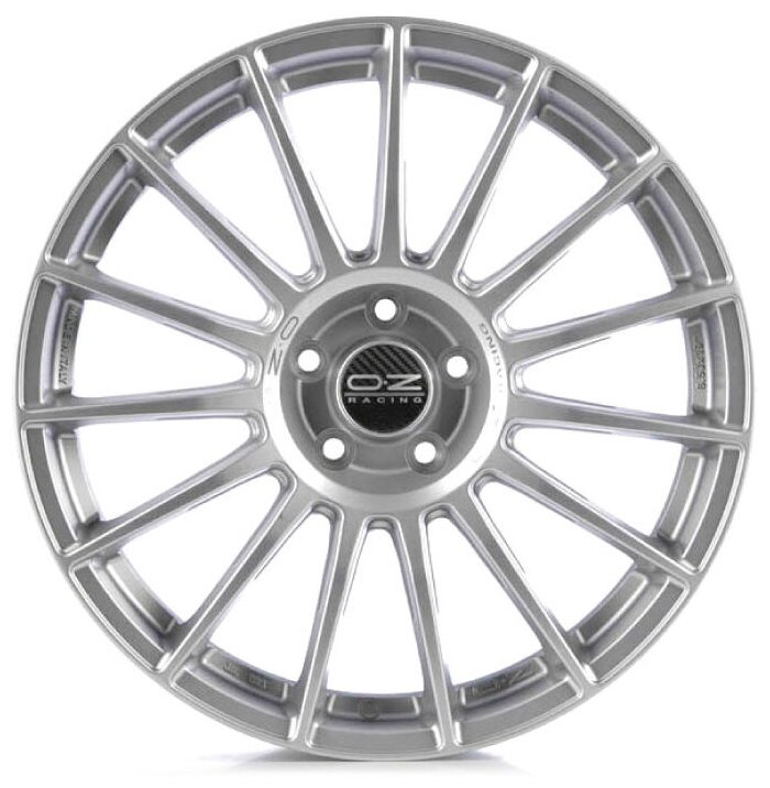 OZ W0185220219 OZ Superturismo LM 8,5x19 5/112 ET30 d-75 Matt Race Silver Black Lettering (W0185220219) d-L